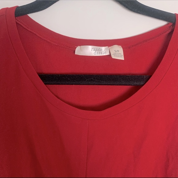 NWOT Red Crop Tank Top with Twist Front - Picture 3 of 3
